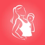 hiit female workout android application logo